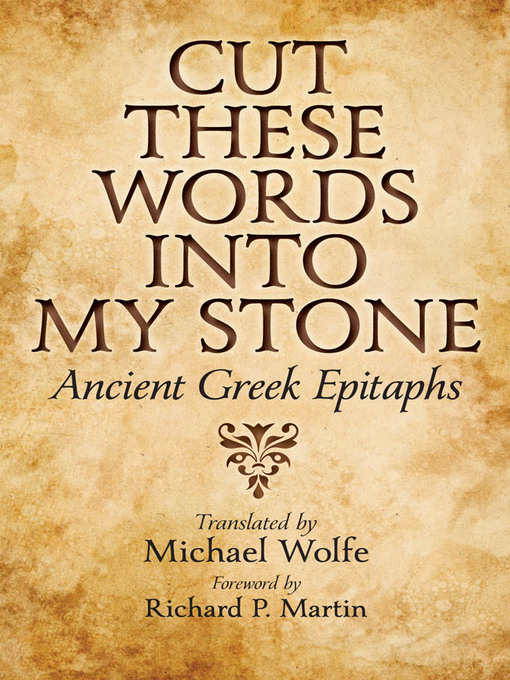 Title details for Cut These Words into My Stone by Michael Wolfe - Available